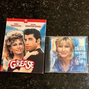 Grease DVD and Olivia Newton-John CD Set